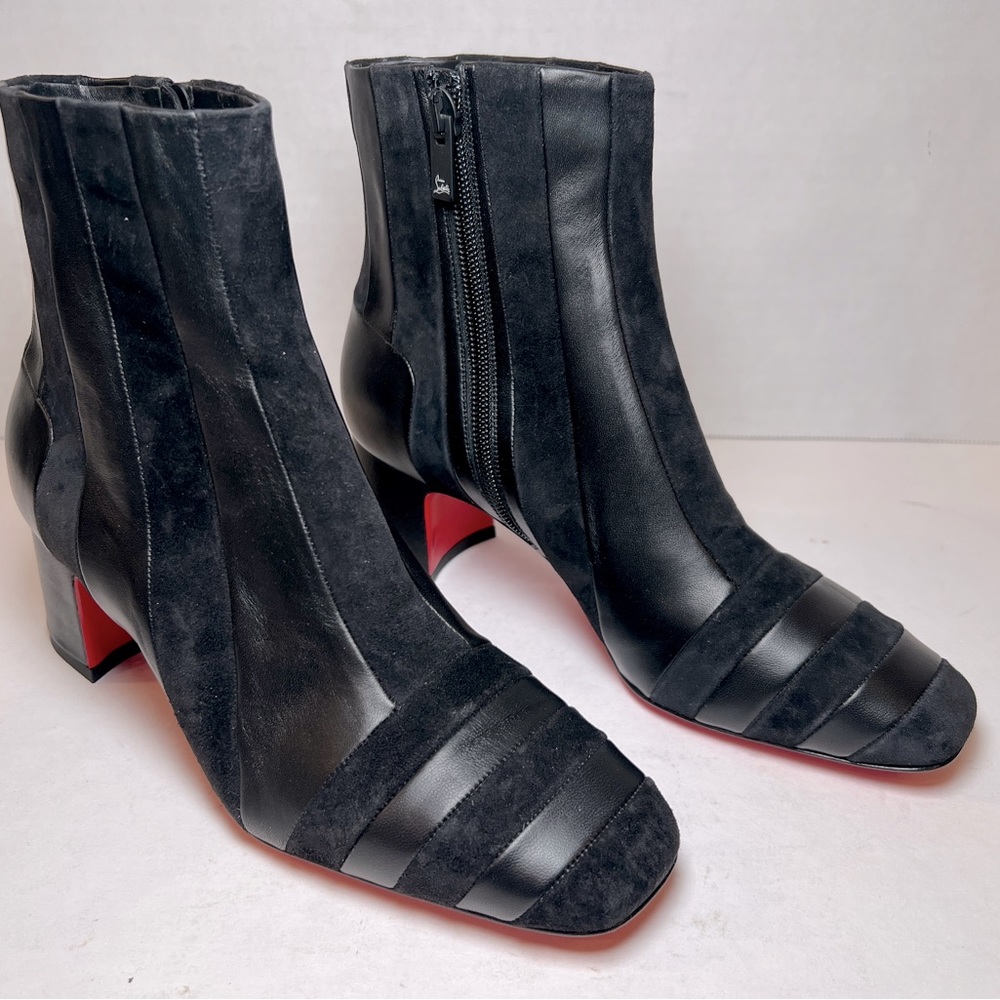 NEW Christian Louboutin Women’s The Joker Donna Leather & Suede Booties Size 5.5